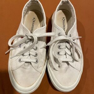 Superga Classic Off-White Canvas Sneakers